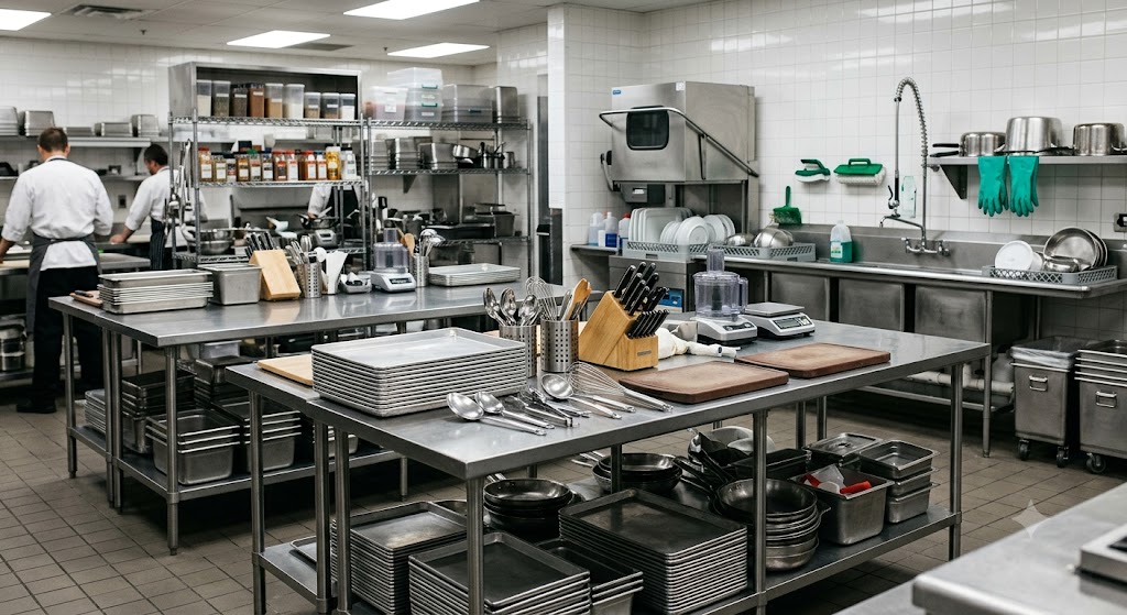 Commercial kitchen ventilation - island hoods and canopy extraction systems